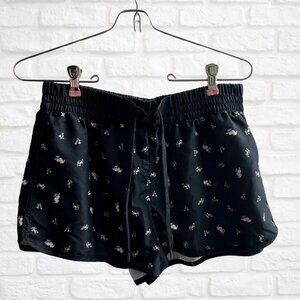 Ocean Pacific Women's Black Drawstring Elastic Waist Shorts - US Size 10